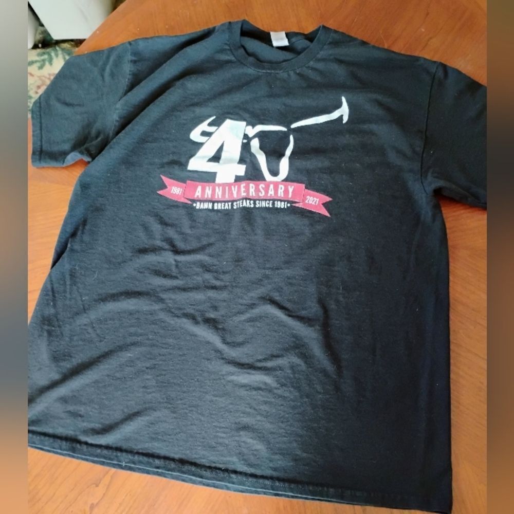 (0967) Long Horns Anniversary T-Shirt - Size: XL